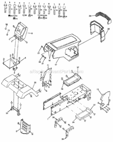 Page B Diagram and Parts List for 917254850  Craftsman Lawn Tractor