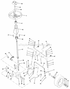 Page D Diagram and Parts List for 917254850  Craftsman Lawn Tractor