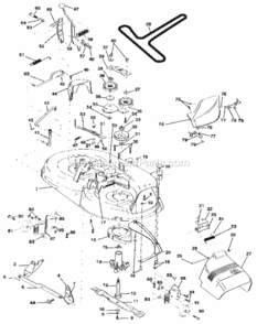 Page I Diagram and Parts List for 917254850  Craftsman Lawn Tractor