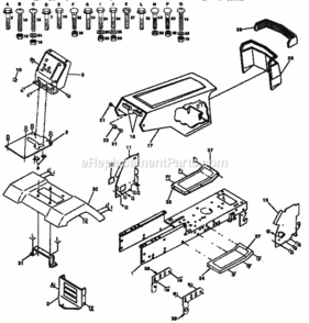 Page B Diagram and Parts List for 917254851  Craftsman Lawn Tractor