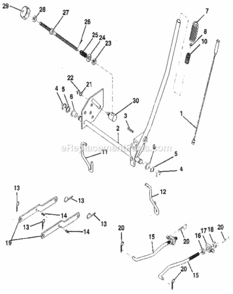 Page I Diagram and Parts List for 917254860  Craftsman Lawn Tractor