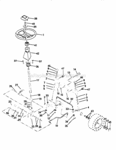 Page D Diagram and Parts List for 917254861  Craftsman Lawn Tractor