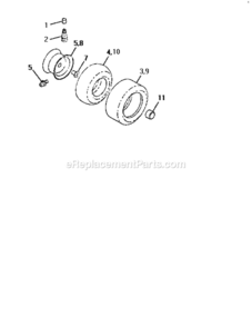 Page G Diagram and Parts List for 917254861  Craftsman Lawn Tractor
