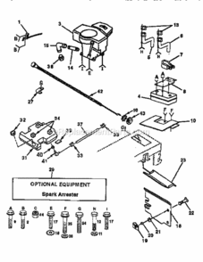 Page H Diagram and Parts List for 917254861  Craftsman Lawn Tractor