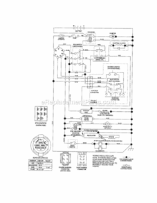 Page K Diagram and Parts List for 917254870  Craftsman Lawn Tractor