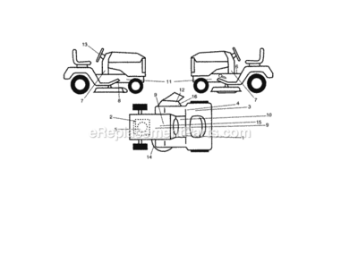 Page G Diagram and Parts List for 917254870  Craftsman Lawn Tractor