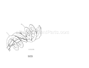 Auger Diagram and Parts List for 917254880  Craftsman Snow Blower