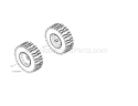 Wheels Diagram and Parts List for 917254880  Craftsman Snow Blower