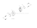 Auger Bearing Diagram and Parts List for 917254880  Craftsman Snow Blower