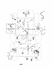 Page A Diagram and Parts List for 917254890  Craftsman Lawn Tractor