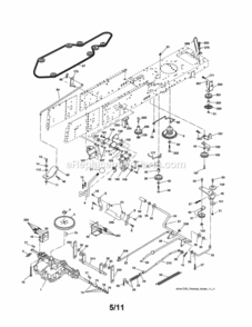 Page C Diagram and Parts List for 917254890  Craftsman Lawn Tractor