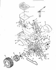 Page B Diagram and Parts List for 91725490  Craftsman Lawn Tractor