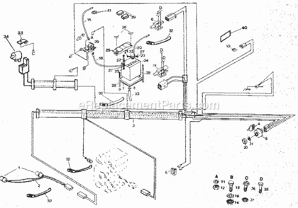 Page A Diagram and Parts List for 917254920  Craftsman Lawn Tractor