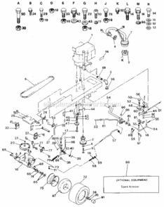 Page C Diagram and Parts List for 917254920  Craftsman Lawn Tractor