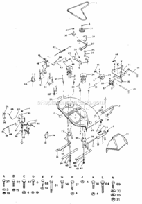Page F Diagram and Parts List for 917254920  Craftsman Lawn Tractor