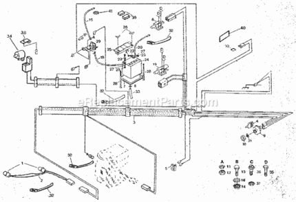 Page A Diagram and Parts List for 917254930  Craftsman Lawn Tractor
