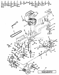 Page C Diagram and Parts List for 917254941  Craftsman Lawn Tractor