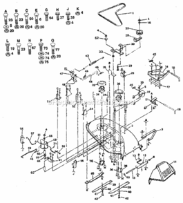 Part Location Diagram of STD632715 Craftsman Bolt, Hex 3/8-24 X 1-1/2 Grade 5