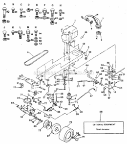 Part Location Diagram of 124101X Craftsman Engine