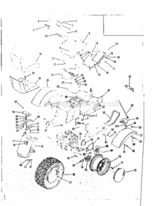 Page C Diagram and Parts List for 91725500  Craftsman Lawn Tractor