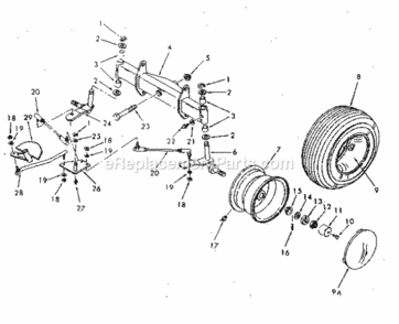 Part Location Diagram of 1562P Craftsman Flat Washer