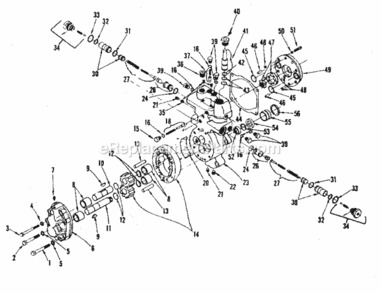 Page G Diagram and Parts List for 91725501  Craftsman Lawn Tractor
