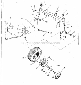 Page B Diagram and Parts List for 91725510  Craftsman Lawn Tractor