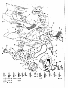 Page C Diagram and Parts List for 91725510  Craftsman Lawn Tractor
