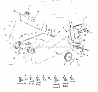 Page D Diagram and Parts List for 91725510  Craftsman Lawn Tractor