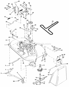 Page J Diagram and Parts List for 917255160  Craftsman Lawn Tractor
