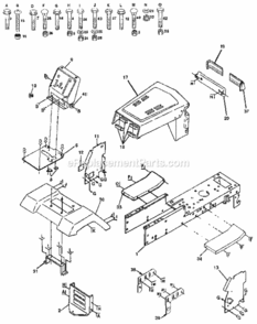 Part Location Diagram of 124466X018 Craftsman Saddle