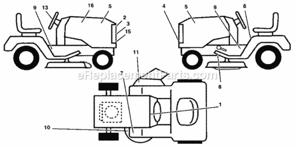 Part Location Diagram of 128292 Craftsman Decal