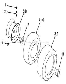 Page G Diagram and Parts List for 917255160  Craftsman Lawn Tractor