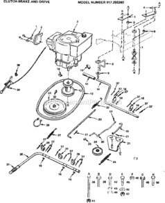 Part Location Diagram of 1544J Craftsman Control