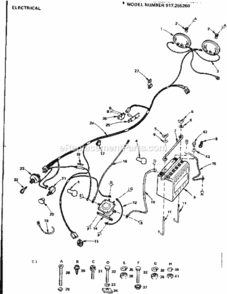 Part Location Diagram of 1771J Craftsman Cable
