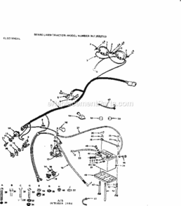 Page A Diagram and Parts List for 9172552703  Craftsman Lawn Tractor