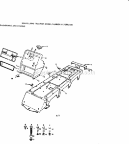 Page B Diagram and Parts List for 9172552703  Craftsman Lawn Tractor