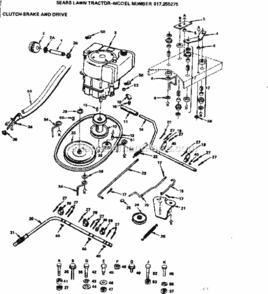 Part Location Diagram of 7729J Craftsman Engine