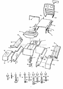 Page B Diagram and Parts List for 917255276  Craftsman Lawn Tractor