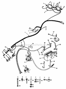 Page E Diagram and Parts List for 917255276  Craftsman Lawn Tractor
