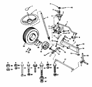 Part Location Diagram of 678H668 Craftsman Weldment