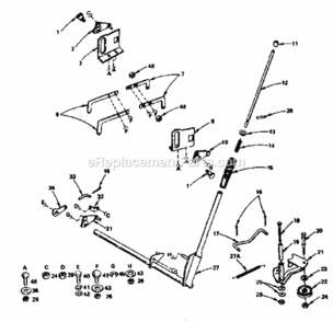 Page G Diagram and Parts List for 917255276  Craftsman Lawn Tractor