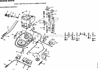 Part Location Diagram of 100716K Craftsman Engine