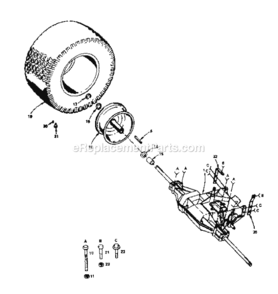 Page E Diagram and Parts List for 917255279  Craftsman Lawn Tractor
