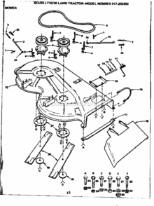 Page I Diagram and Parts List for 917255350  Craftsman Lawn Tractor
