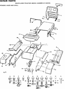Part Location Diagram of 101203M Craftsman Decal