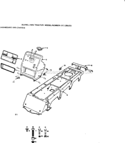 Page B Diagram and Parts List for 917255373  Craftsman Lawn Tractor