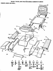 Part Location Diagram of 5984J Craftsman Decal