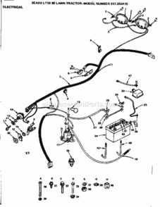 Part Location Diagram of 5906J Craftsman Cable