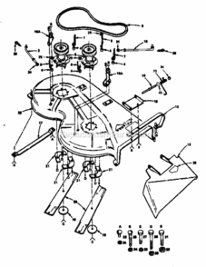 Page G Diagram and Parts List for 917255412  Craftsman Lawn Tractor